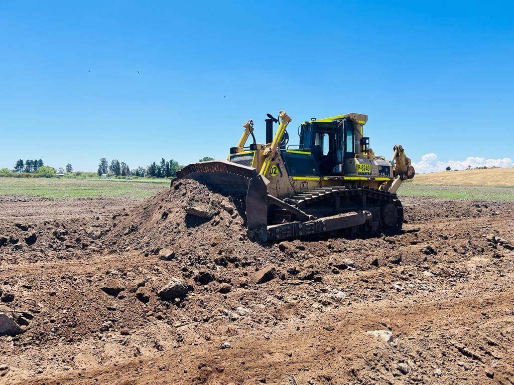 Preparación de suelos agrícolas con garreo mecanizado